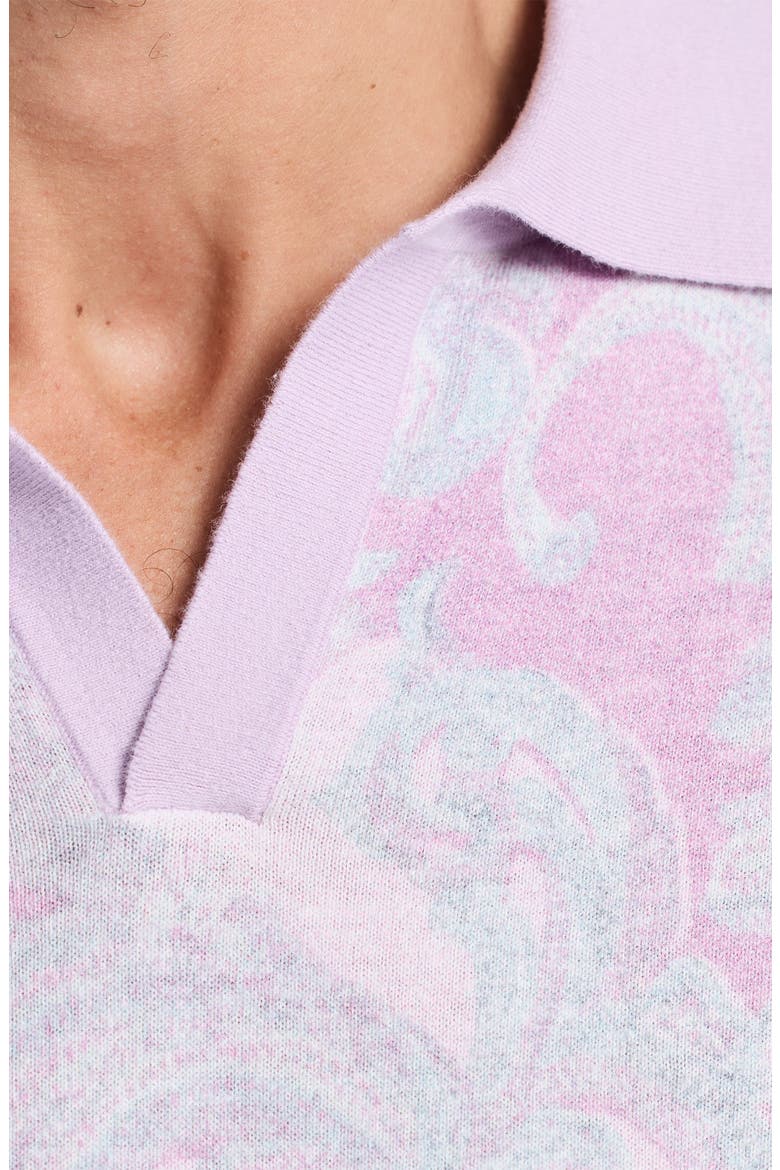 Kirkstall Polo Sweater, Alternate, color, LIGHT PINK