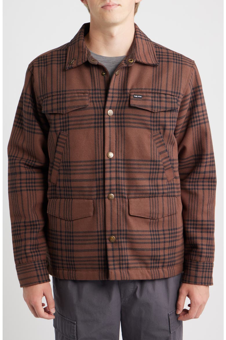 Zilker Cotton Blend Button-Up Shirt, Alternate, color, BROWN