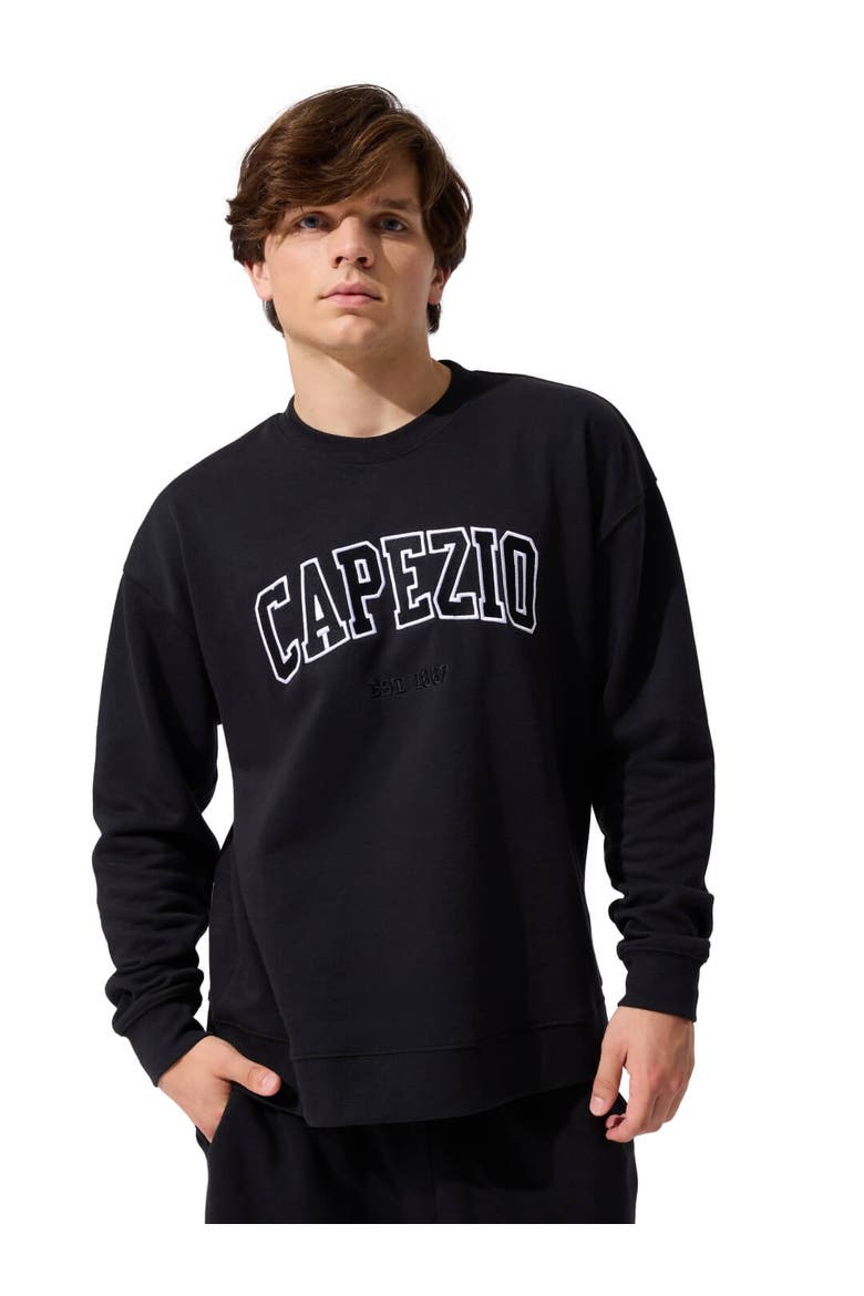 Varsity Sweatshirt, Main, color, black