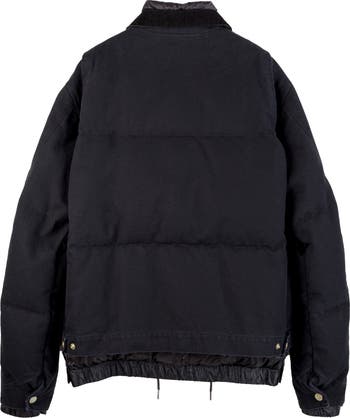 sacai× Carhartt WIP Puffer Jacket 黒 2 SACAI x CARHARTT WIP Men's Washed Duck Puffer Jacket - Bergdorf