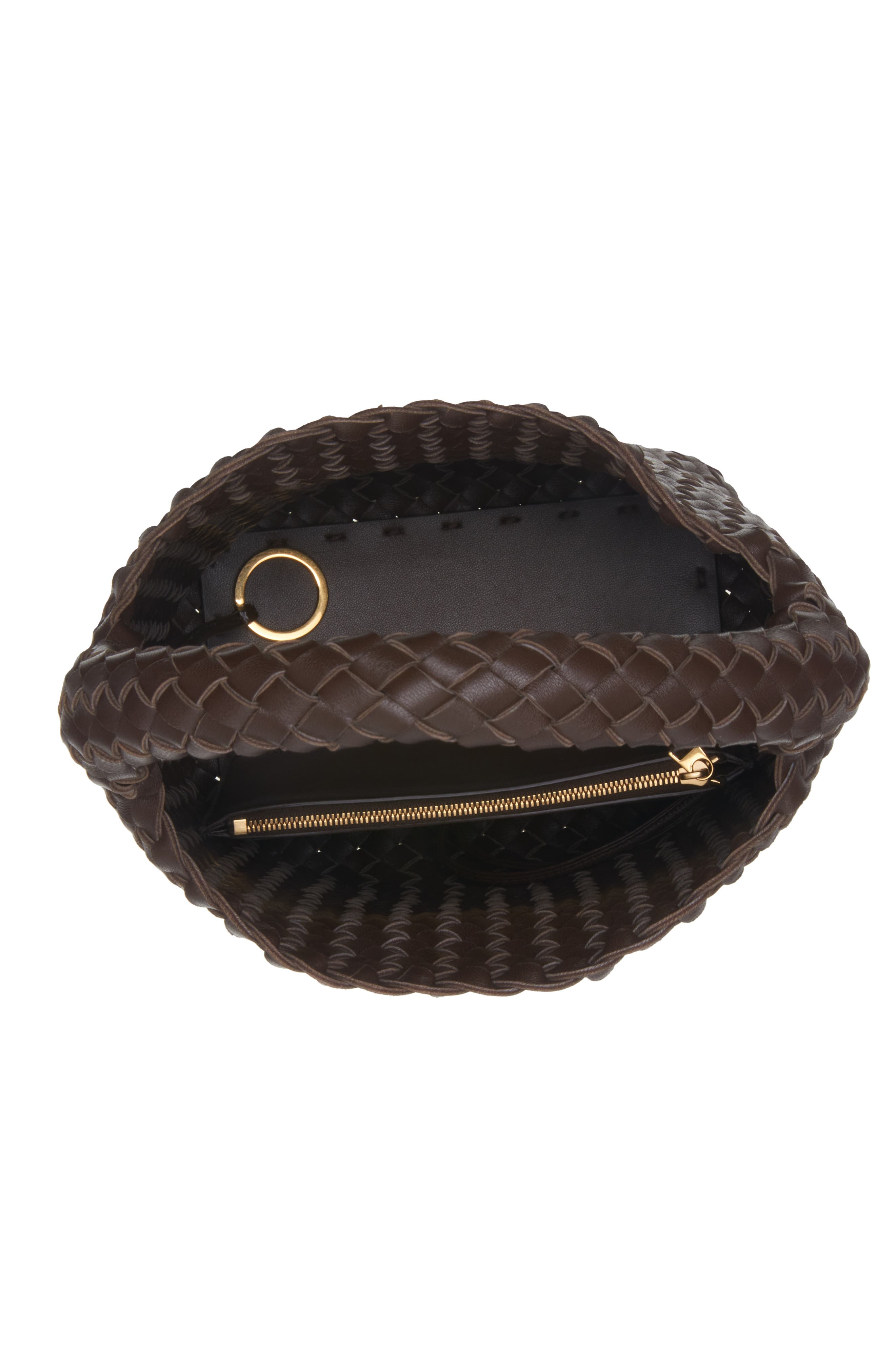 Bottega Veneta Cabat Intrecciato Leather Top Handle Bag, Alternate, color, 2016 Light Brown-Gold