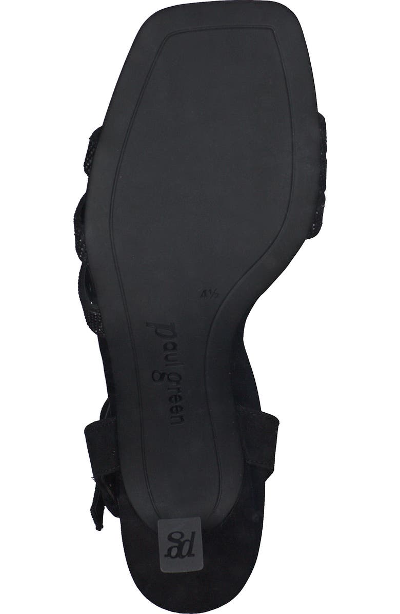 Paul Green Radiance Sandal, Alternate, color, Black Suede