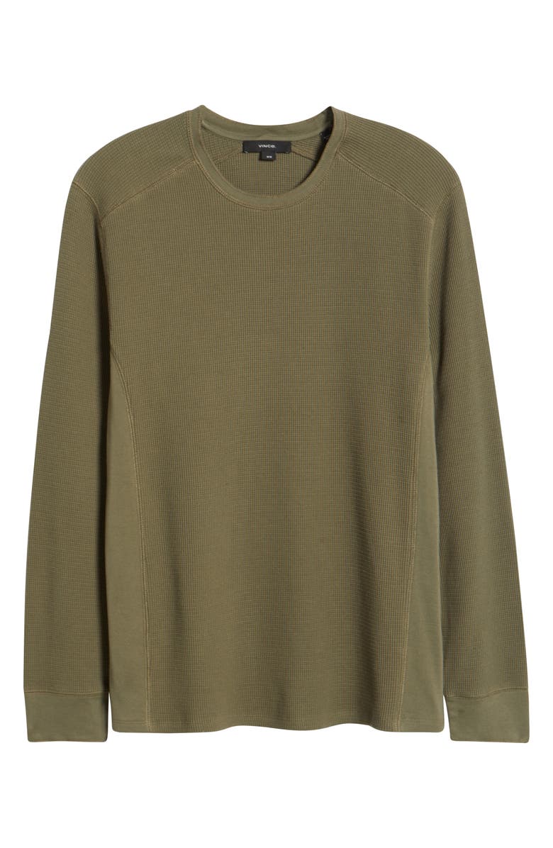 Vince Thermal Long Sleeve T-Shirt, Alternate, color, Dark Artichoke
