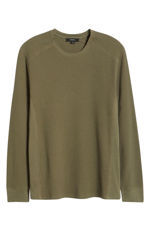 Vince Thermal Long Sleeve T-shirt In Green
