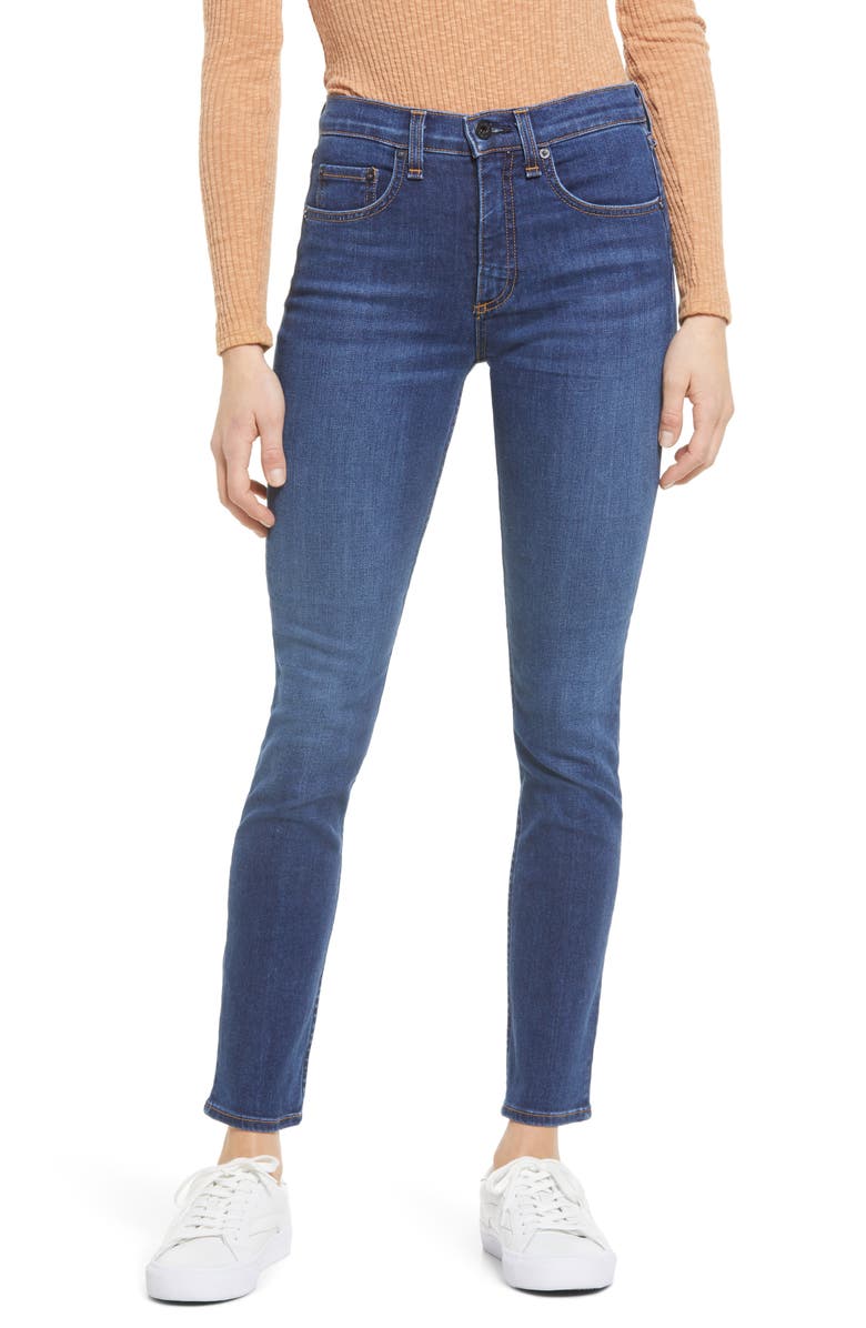 ASKK NY Ankle Skinny Jeans, Main, color, 