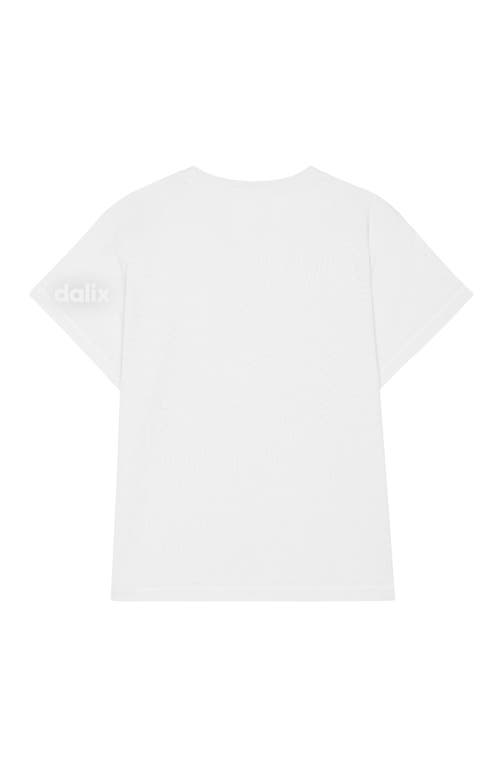 Dalix Womens Lil Peach Lightweight High Waisted Tee In White