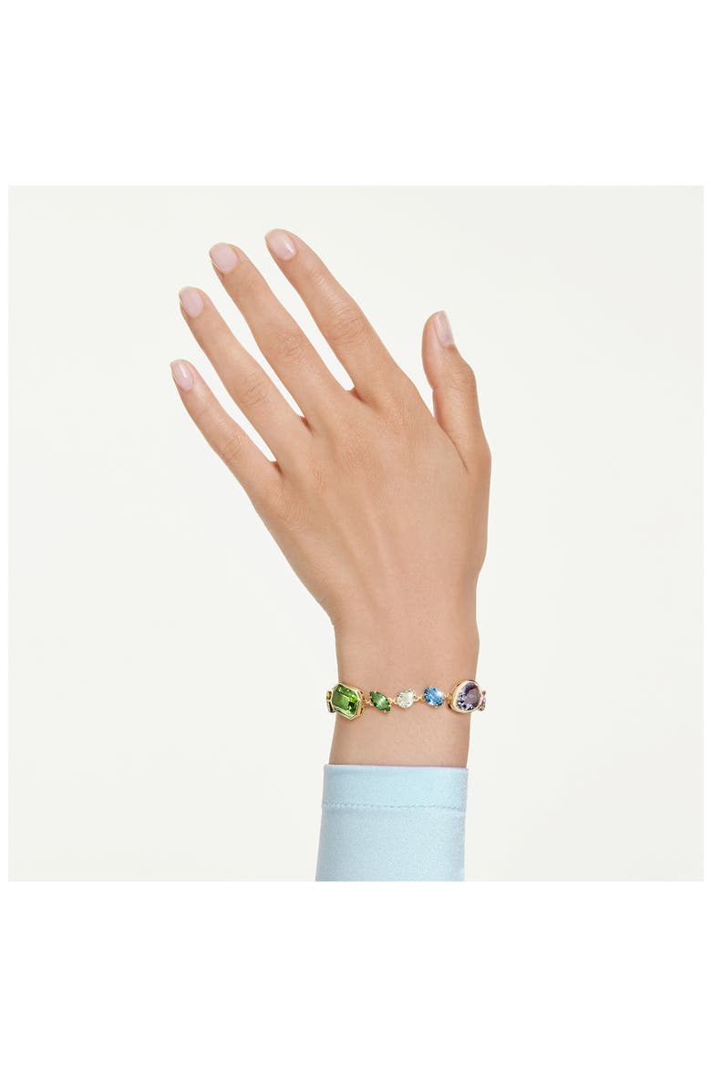 Gema Crystal Bracelet, Alternate, color, GOLD/ MULTI