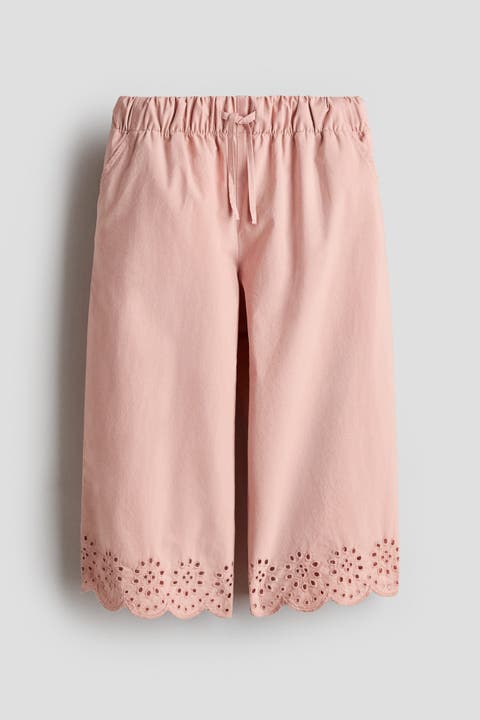 Broderie Anglaise Cotton Trousers