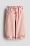 H&M Broderie Anglaise Cotton Trousers