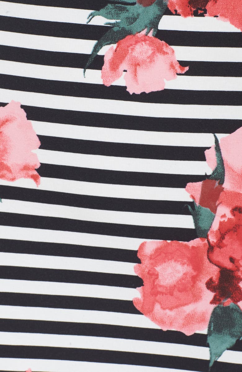 French Connection Jude Flower Stripe Knit Dress, Alternate, color, 