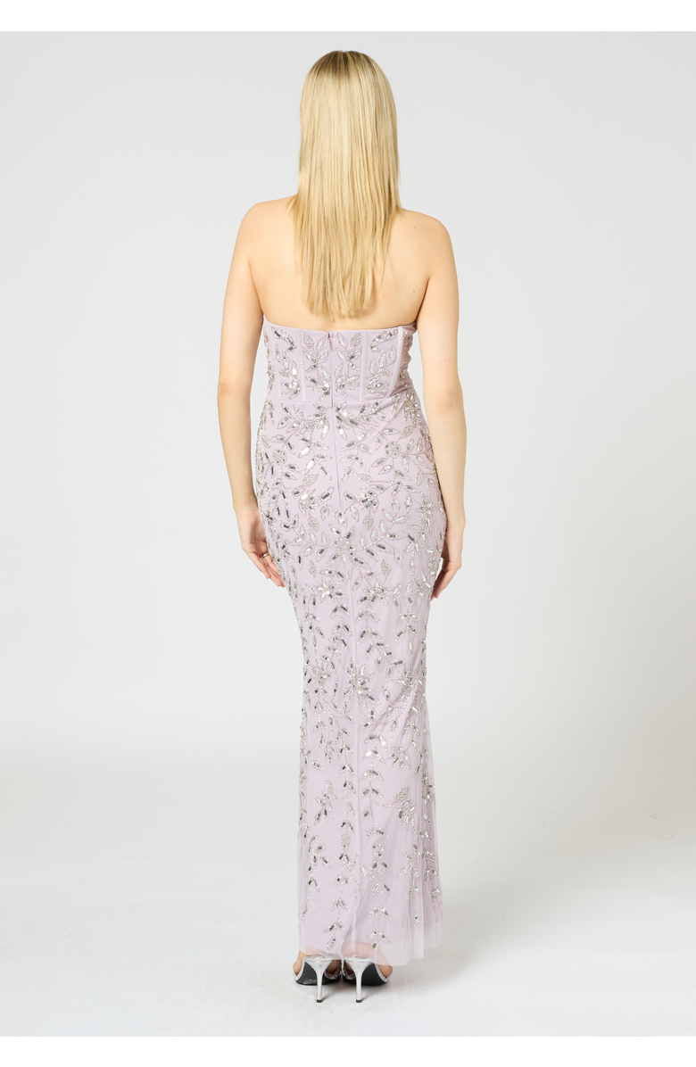 BEAUUT Embellished Sequin Beaded Occasional Maxi Dress, Alternate, color, Lilac
