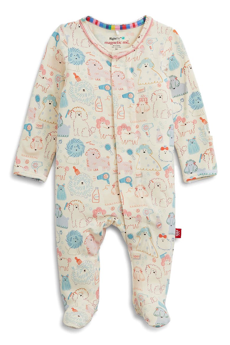 Kids' Poodle Pawlor Magnetic Footie, Main, color, WHITE