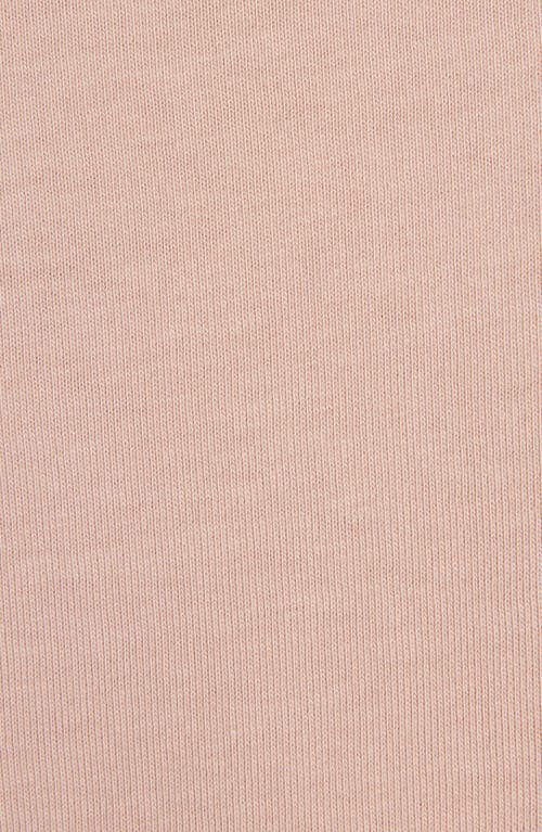 Moncler Grenoble Logo Drawcord Hem Cotton T-shirt In Rose Quicksand
