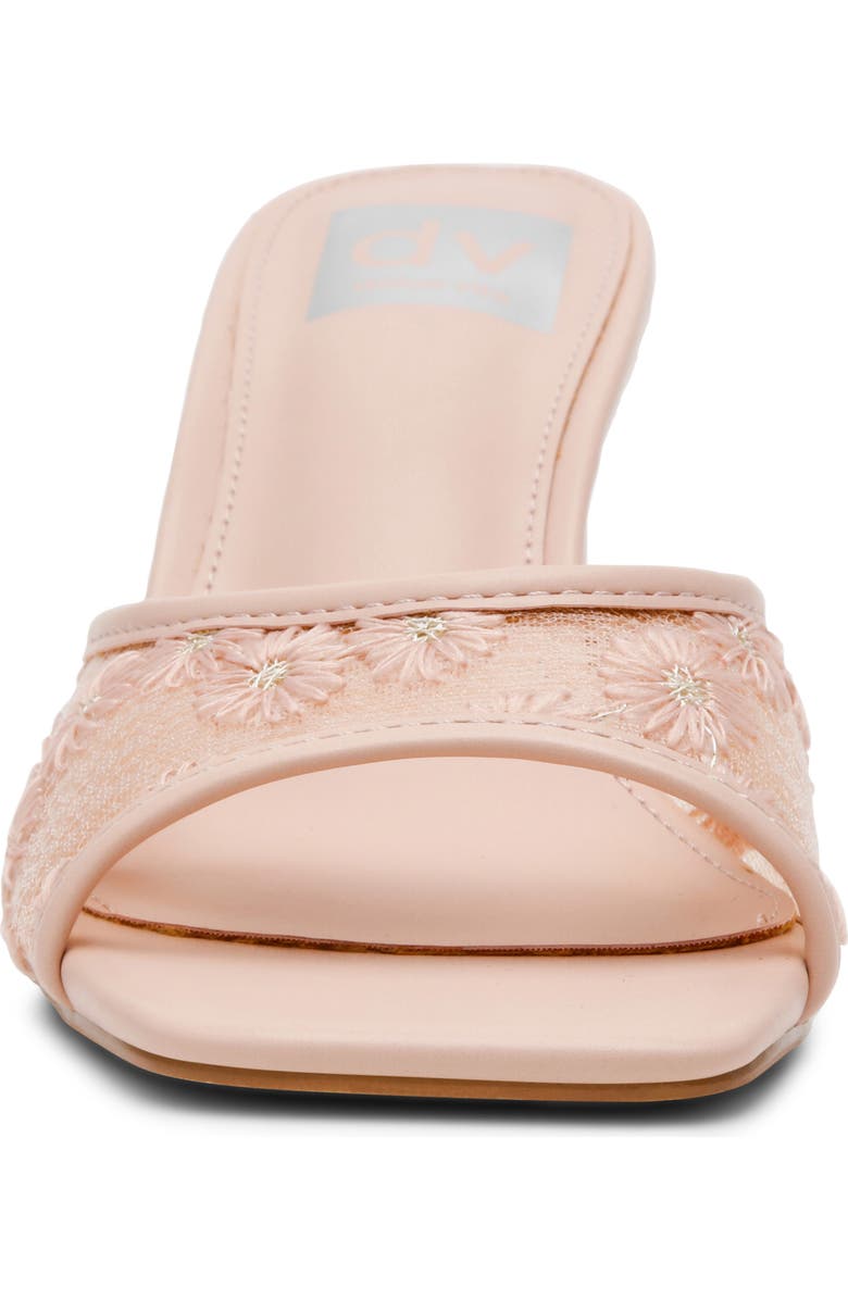 DV by Dolce Vita Lennie Embroidered Mesh Mule Sandal, Alternate, color, Blush
