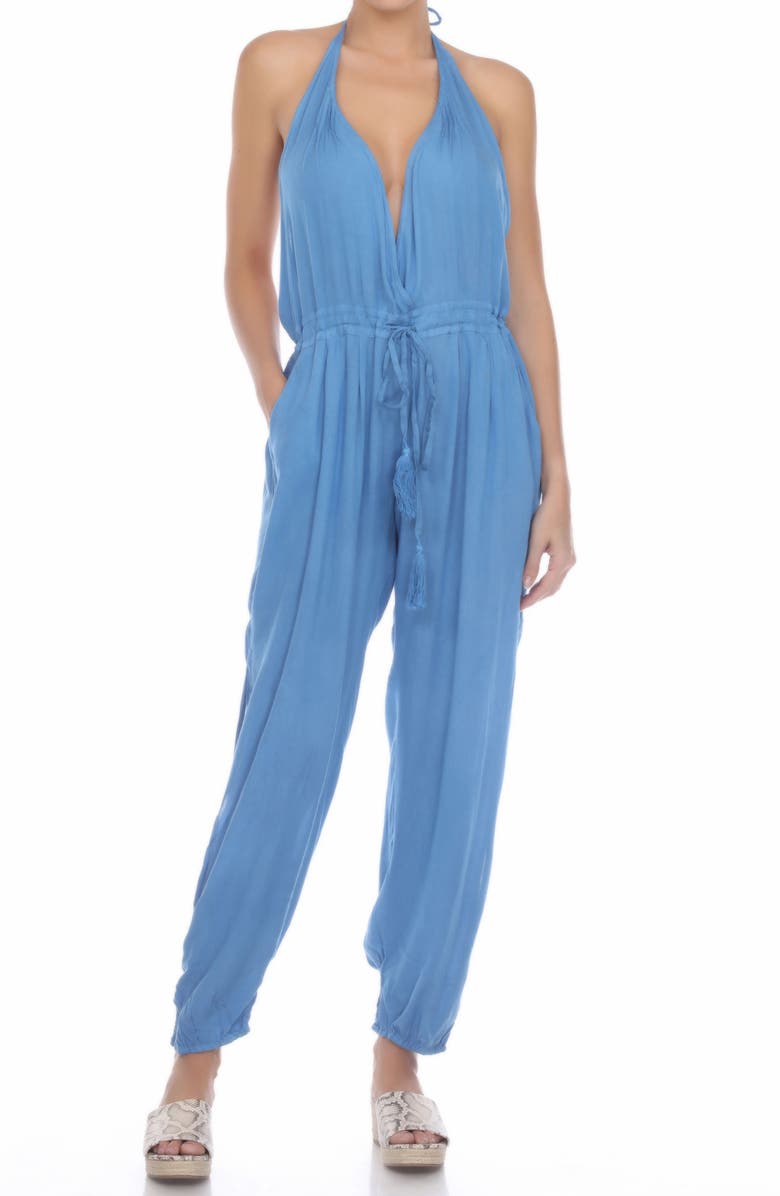 BOHO ME Halter Jumpsuit, Main, color, 