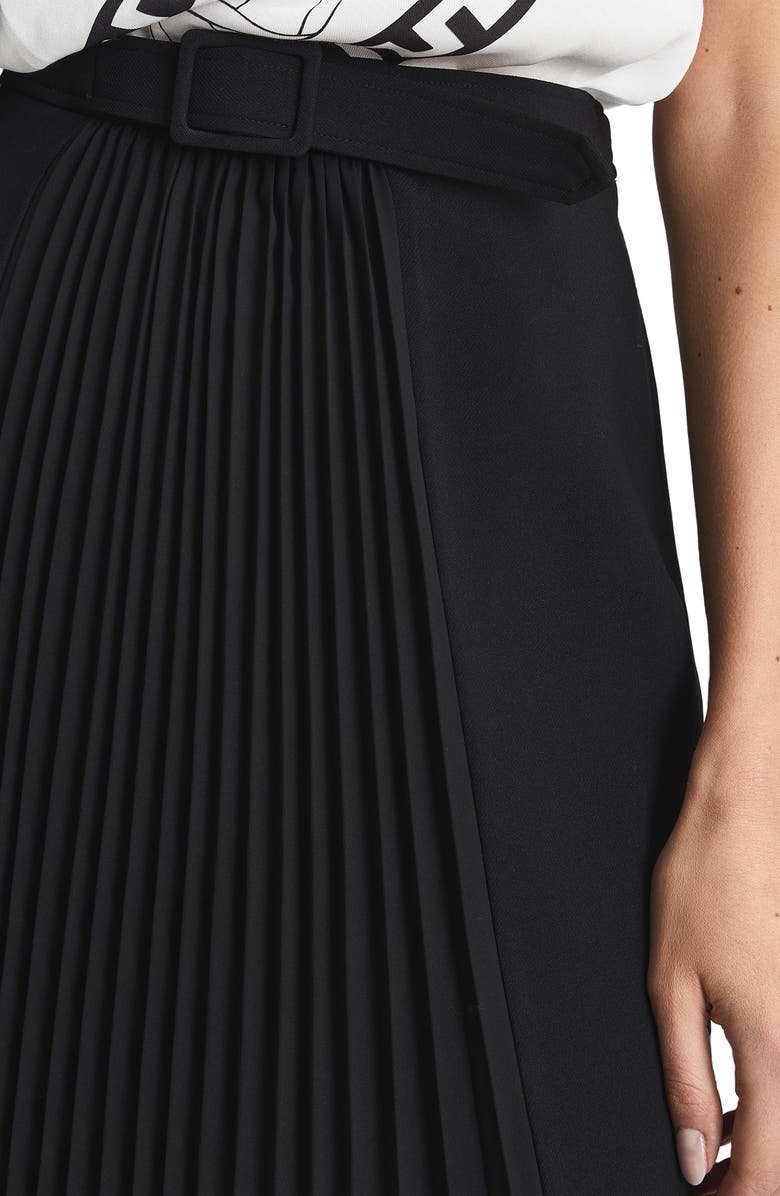 Reiss Drew Pleated Skirt, Alternate, color, 