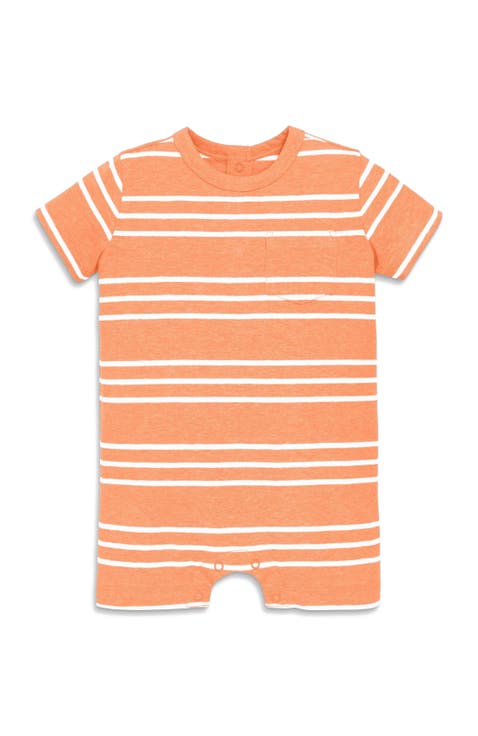 Baby Heathered Pocket Shortie In Stripe
