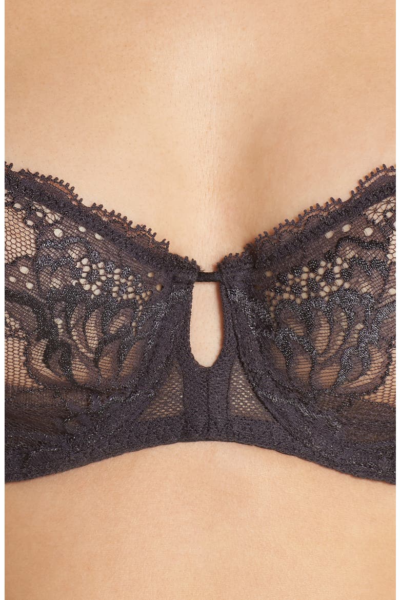 Promesse Underwire Demi Bra, Alternate, color, ANTHRACITE