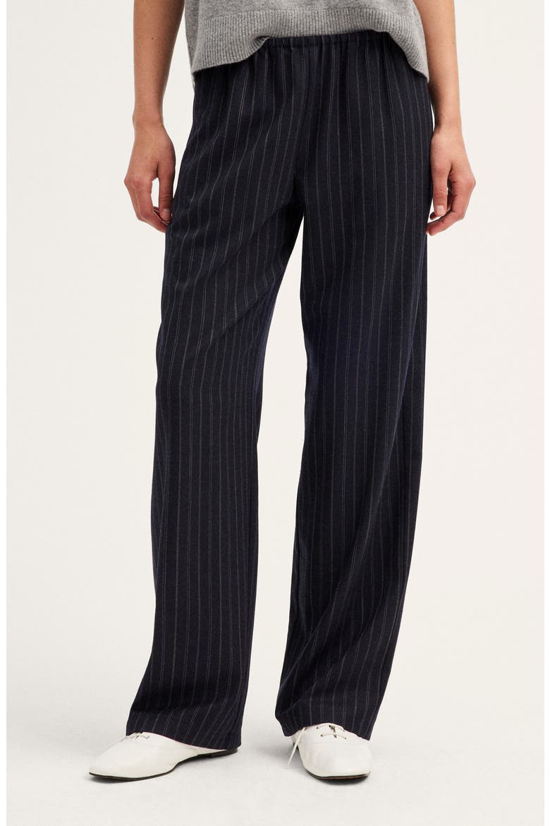 The Devon Pant, Main, color, NAVY CREAM STRIPE