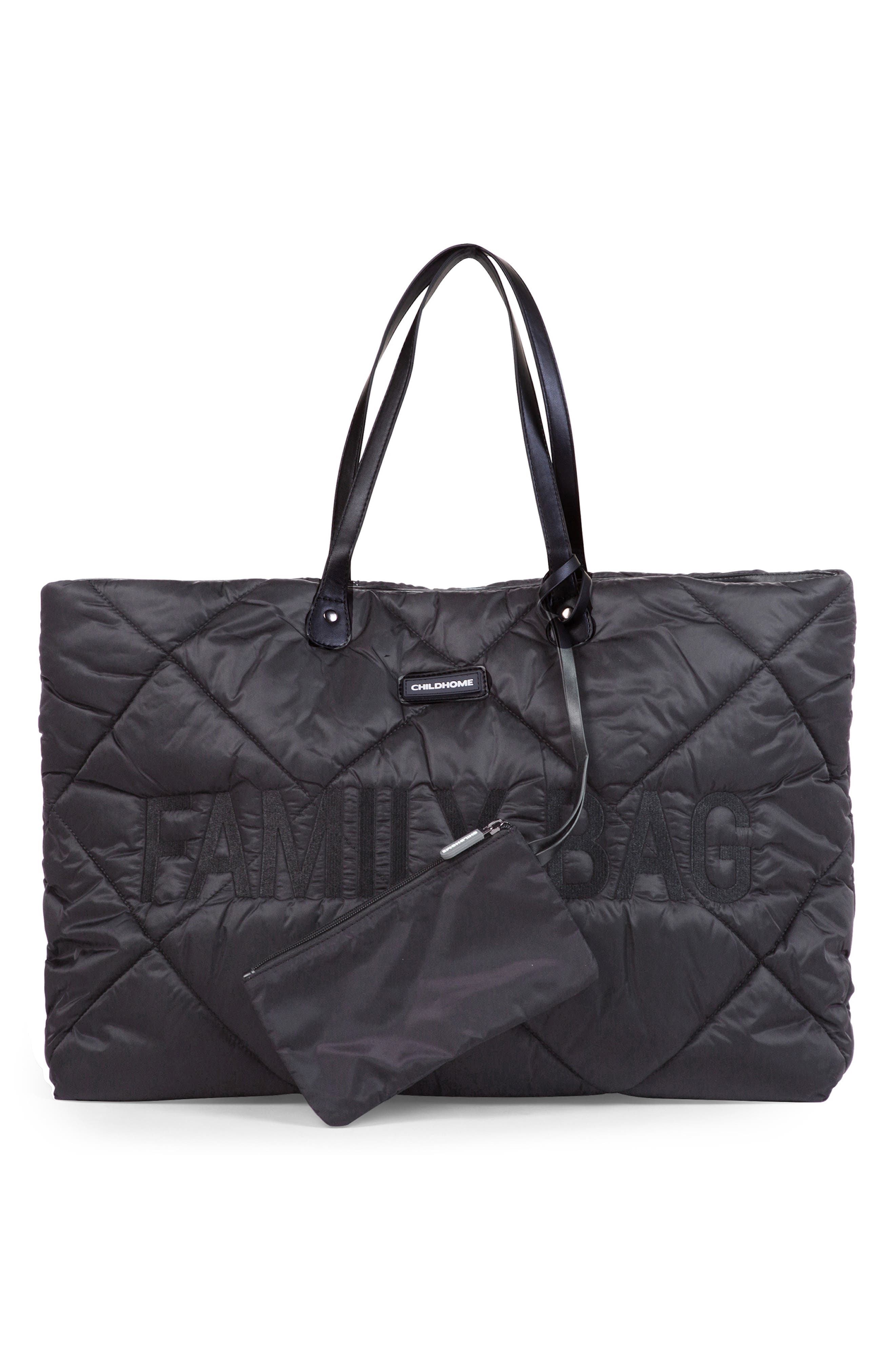 CHILDHOME Family Bag Large Quilted Diaper Bag, Alternate, color, Puffer Black