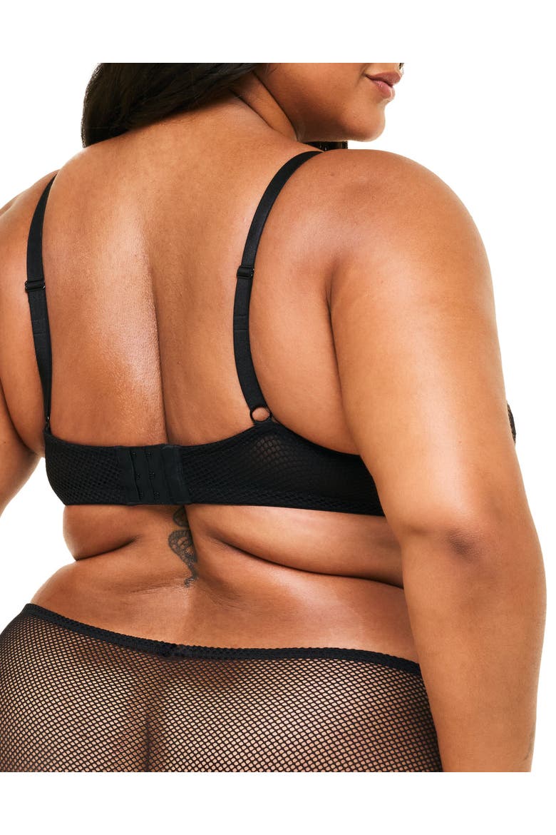 Roxanne Unlined Balconette Bra, Alternate, color, Black