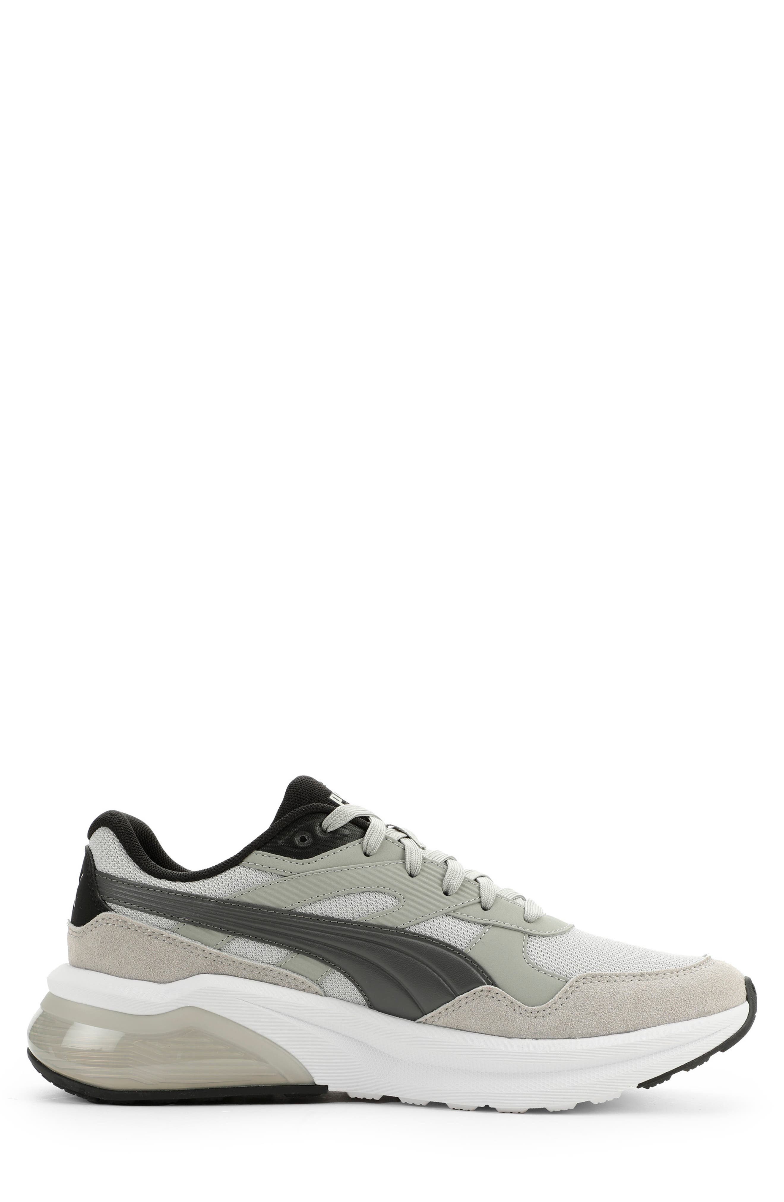 Seeker Retro Sneaker, Alternate, color, GLACIAL GRAY/ GRAY/ BLACK