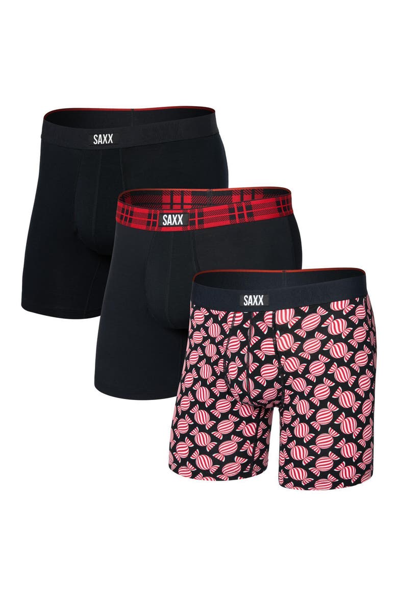 Vibe Xtra Boxer Briefs, Main, color, SWEET STP/CHK WB/BLK