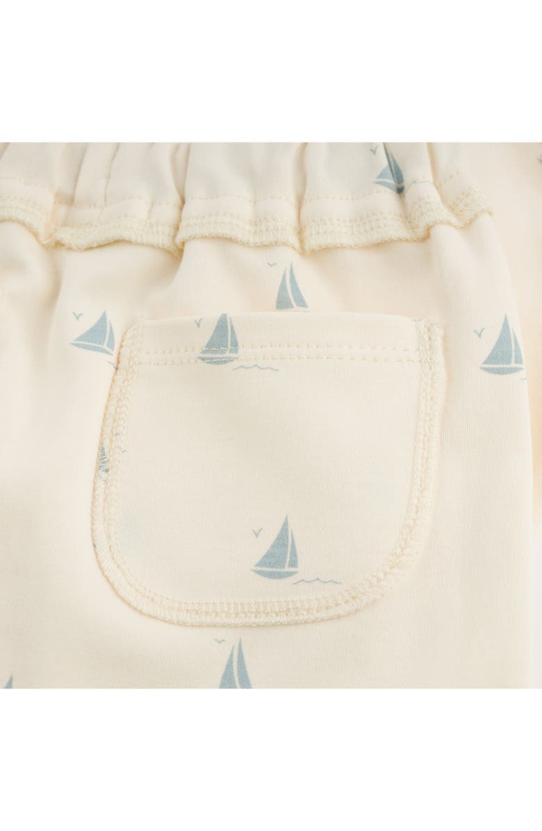 oh baby! Mini Sailboats Brooklyn Boxy Jogger Set, Alternate, color, Milk
