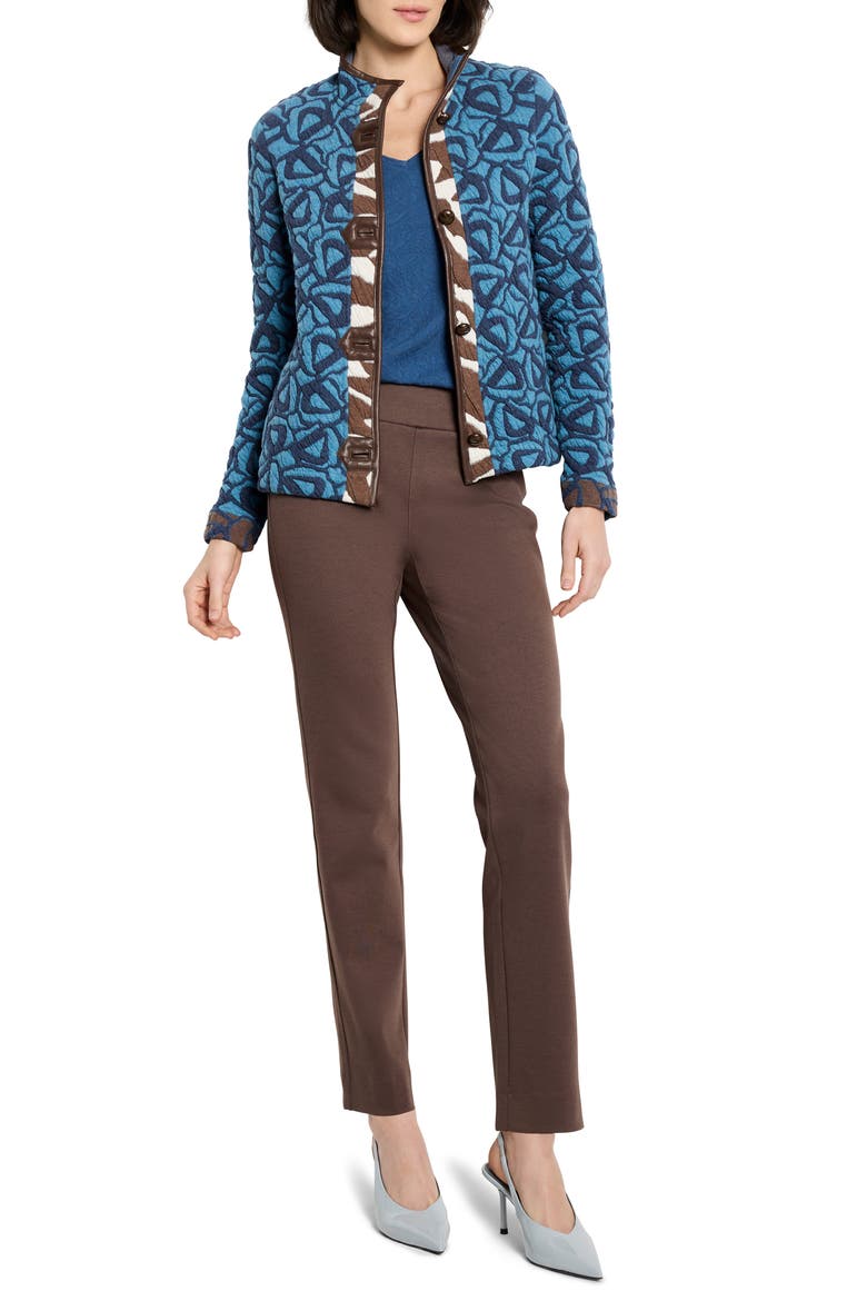 Copley Pull-On Straight Leg Ponte Pants, Alternate, color, COCOA