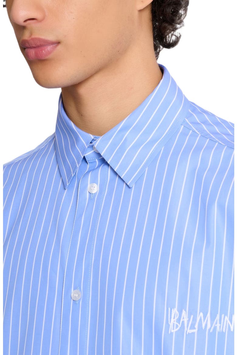 Relaxed shirt with stripes, Alternate, color, blue