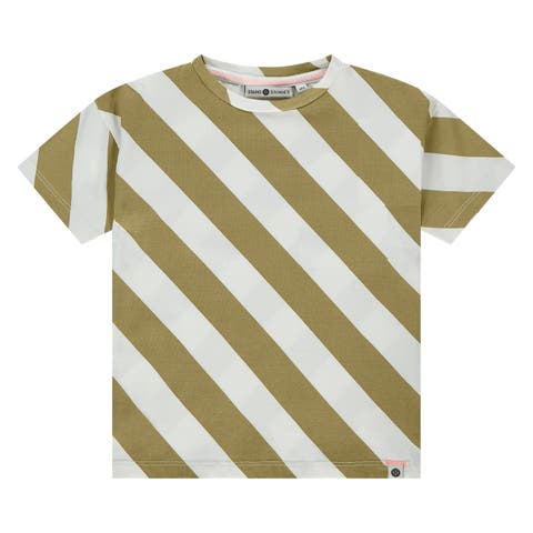 Diagonal Striped T-Shirt
