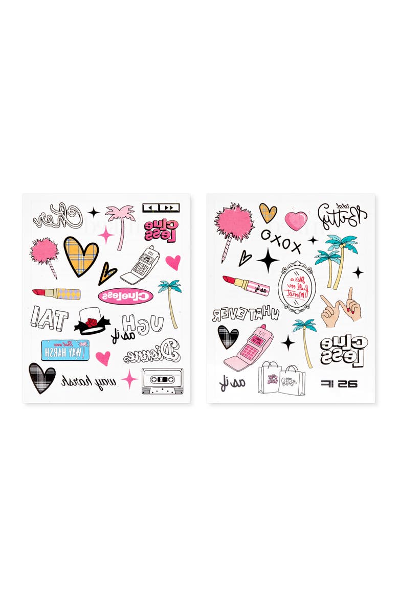 Clueless As If Temporary Tattoos, Alternate, color, MULTI