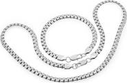 HMY JEWELRY Box Chain Set