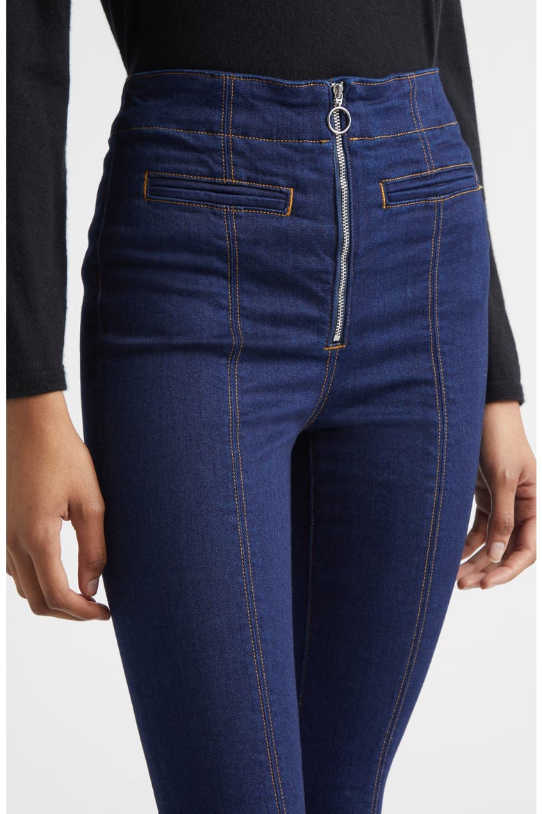 Beverly High Waist Flare Jeans, Alternate, color, INDIGO RINSE
