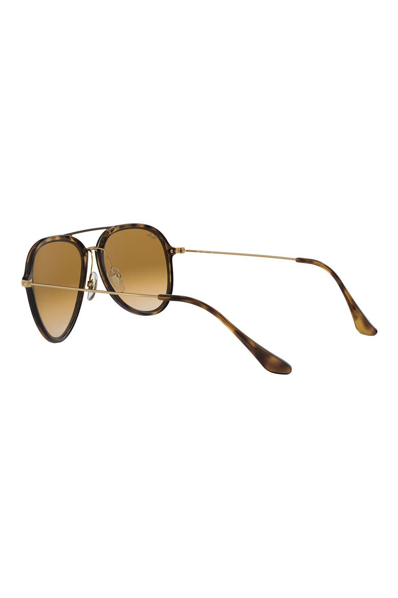 57mm Aviator Sunglasses, Alternate, color, LIGHT HAVANA