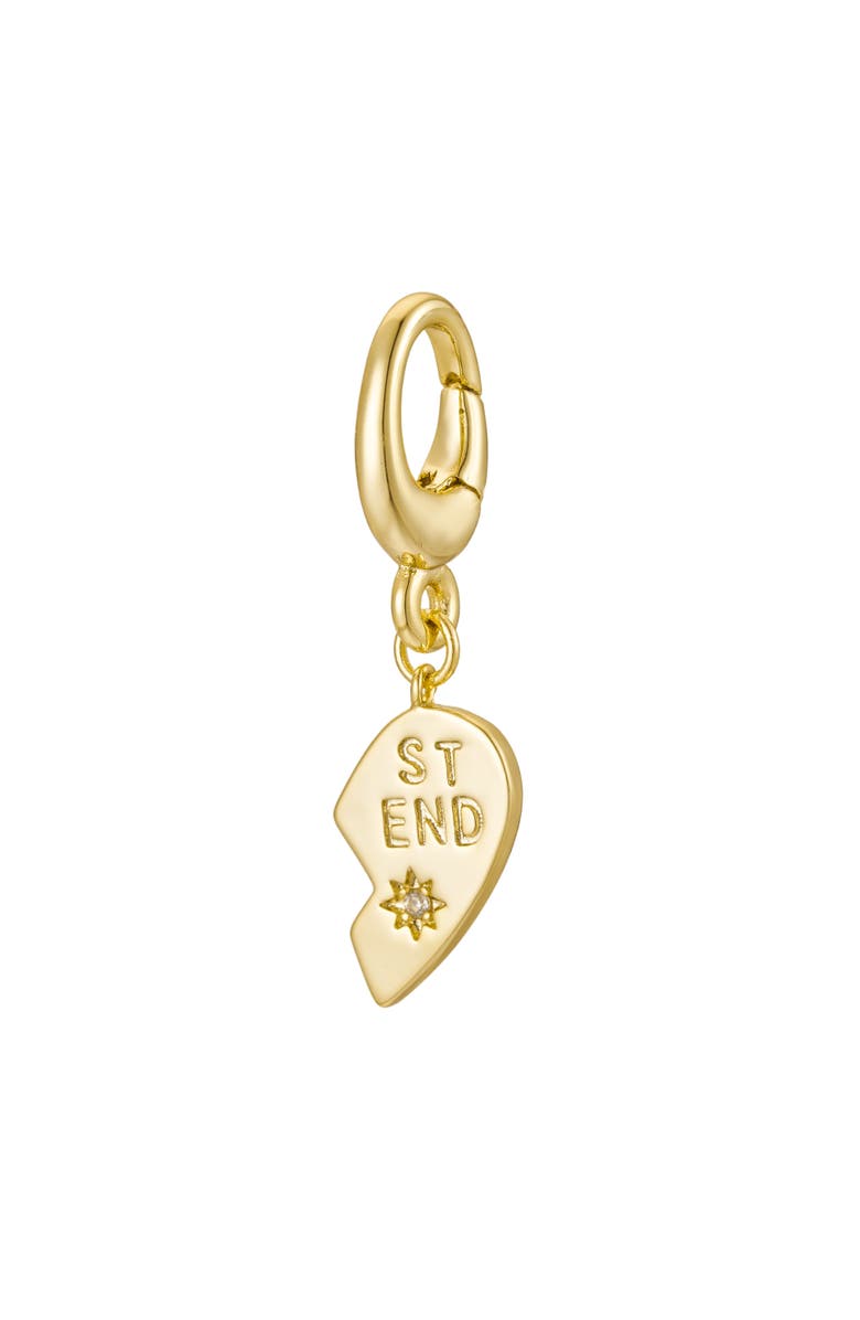 Untamed Petals Best Friends Charm, Alternate, color, Gold