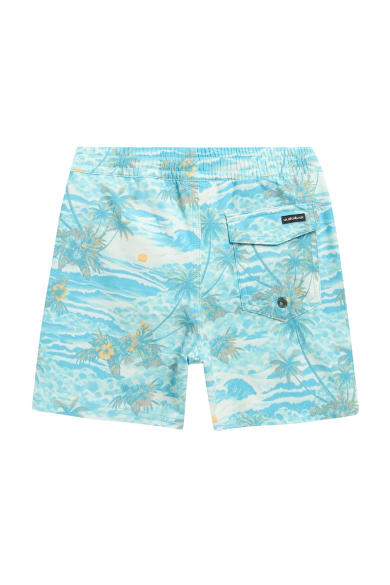Kids' Surfsilk Volley Swim Trunks, Alternate, color, AQUA