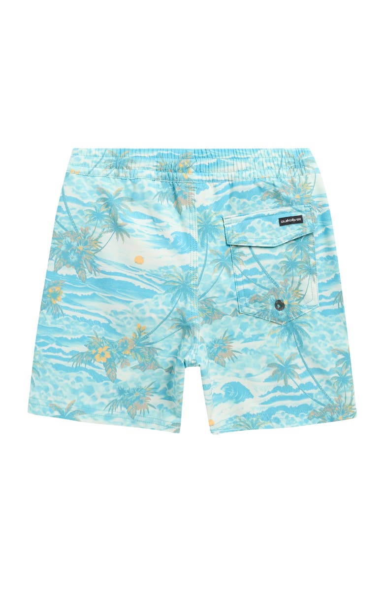 Quiksilver Kids' Surfsilk Volley Swim Trunks, Alternate, color, Aqua