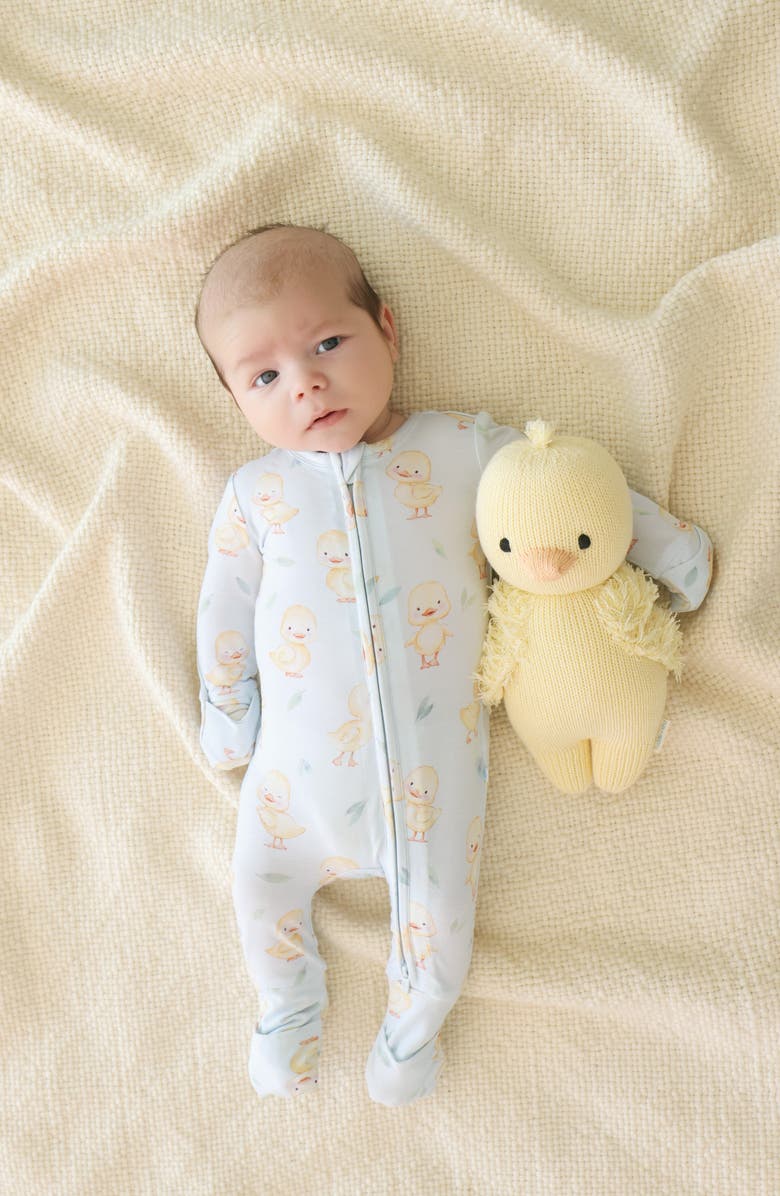 Posh Peanut Edwin Convertible Zip Footie, Alternate, color, Blue