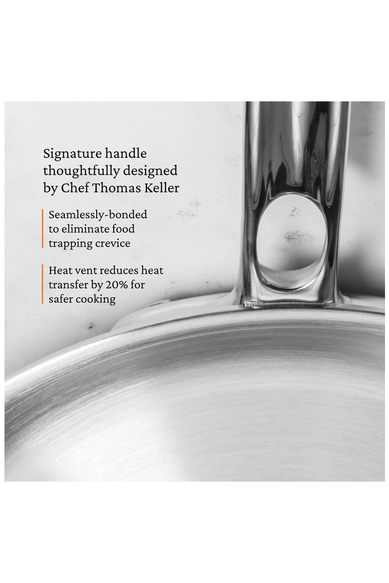 3-Piece Stainless Steel Skillet Set, Alternate, color, STAINLESS STEEL