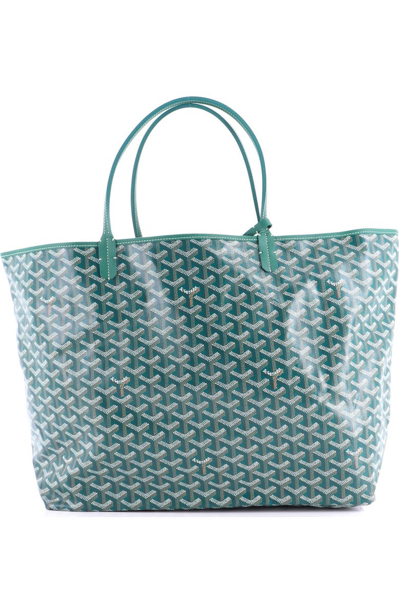 Pre-Owned Goyard Saint Louis Tote Coated Canvas GM, Main, color, Green