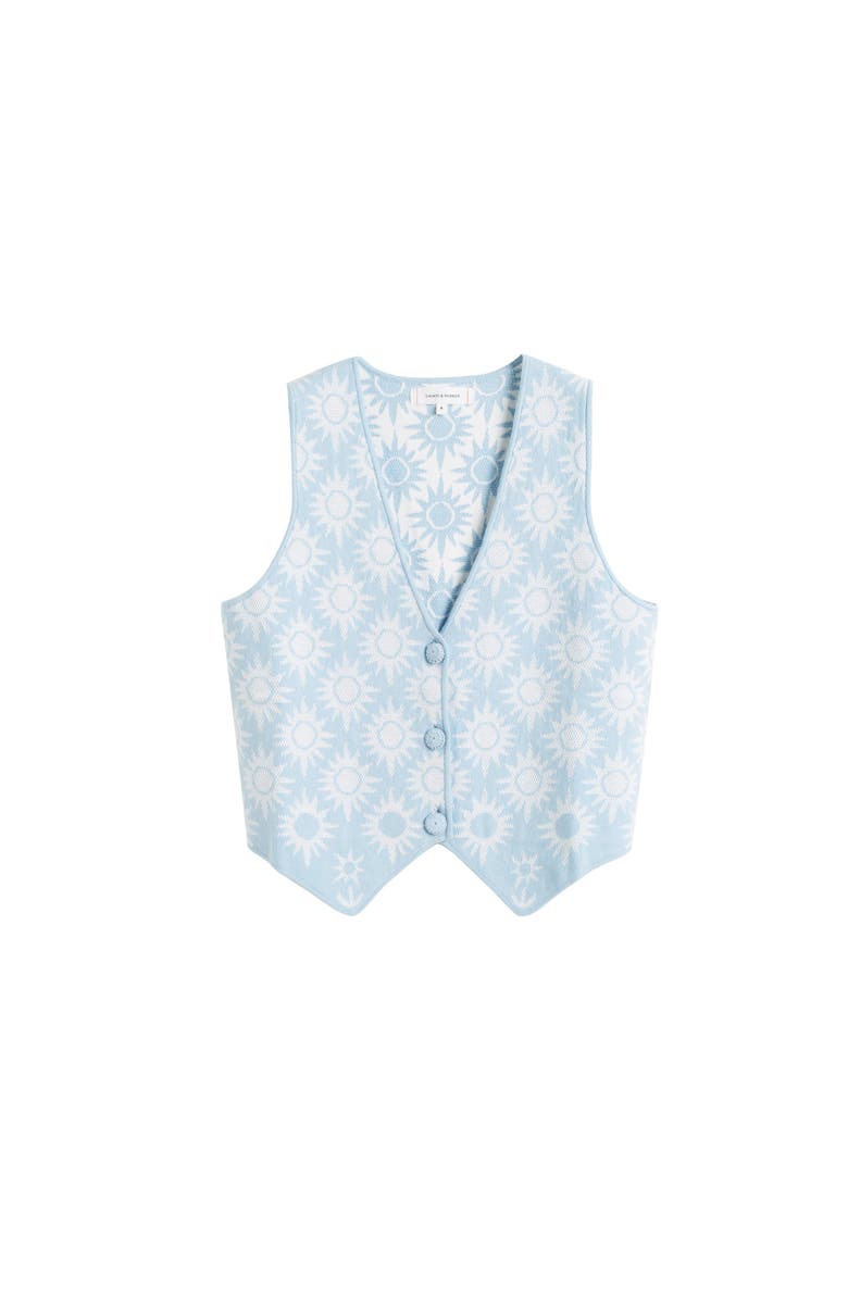 Chinti & Parker Laura Whitmore Sunflower Waistcoat, Main, color, 