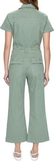 Makenna Stretch Cotton Utility Jumpsuit