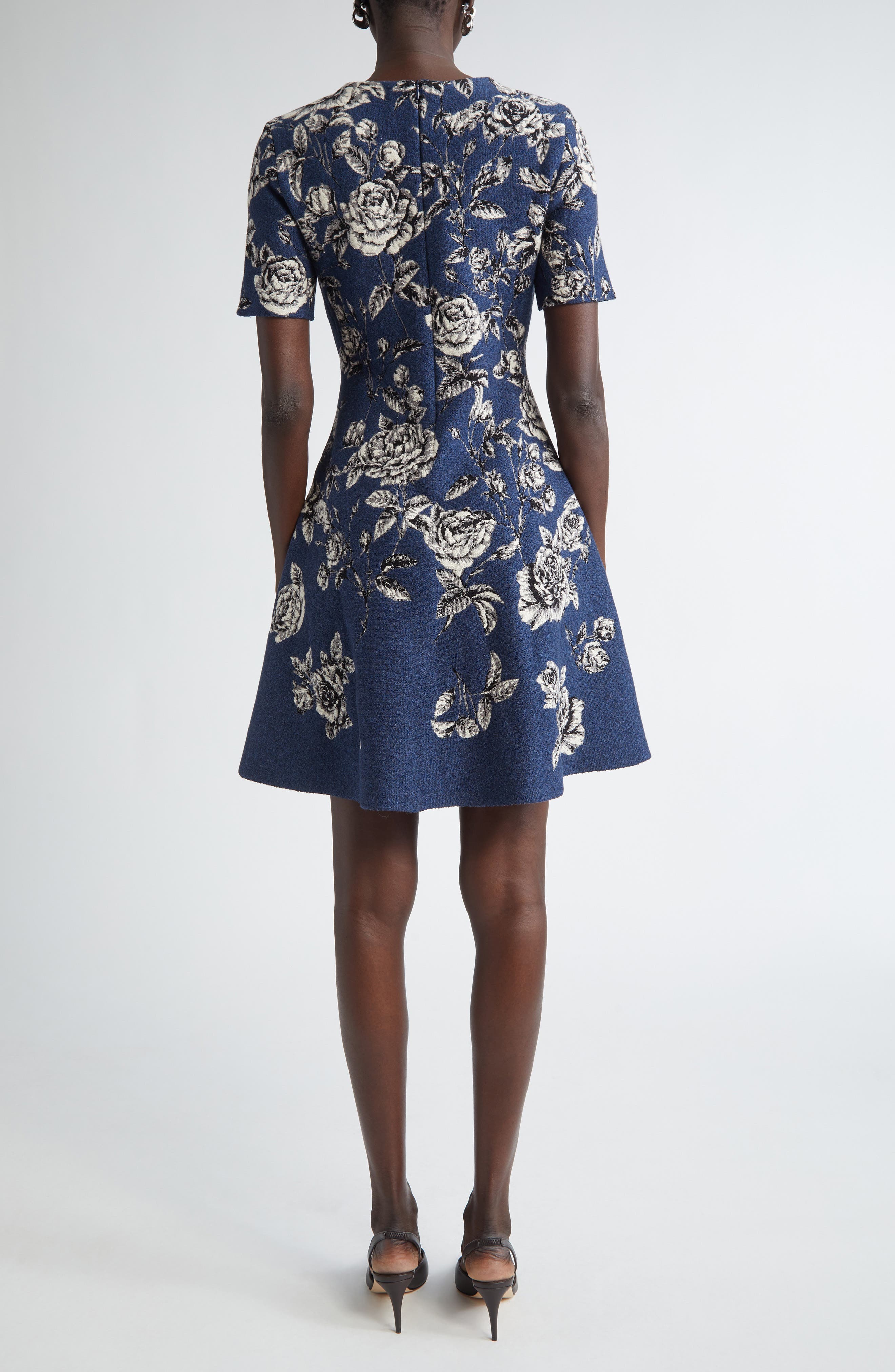 Rose Jacquard Fit & Flare Dress (Women) | Nordstromrack