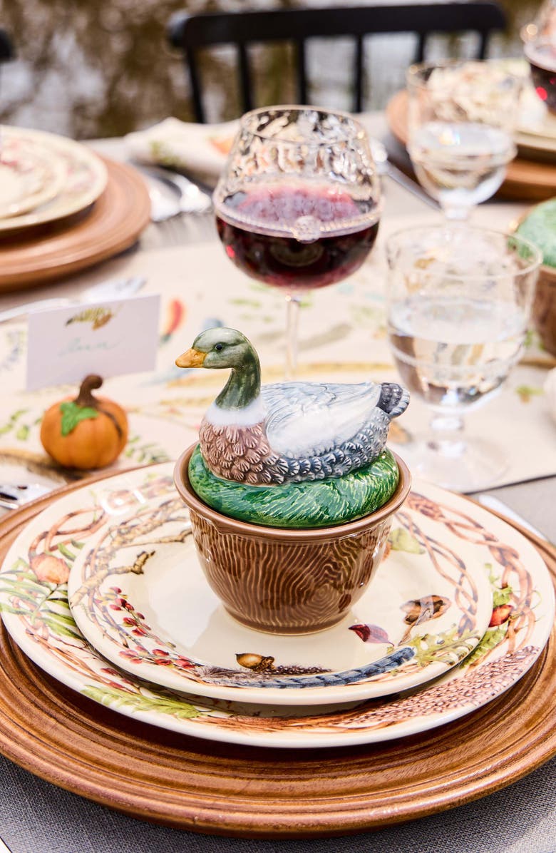 Juliska Forest Walk Duck Covered Bowl, Alternate, color, Multi