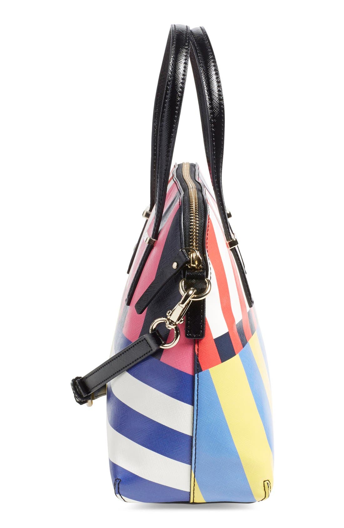 Kate Spade New York 'flag stripes maise' satchel, Alternate, color, 