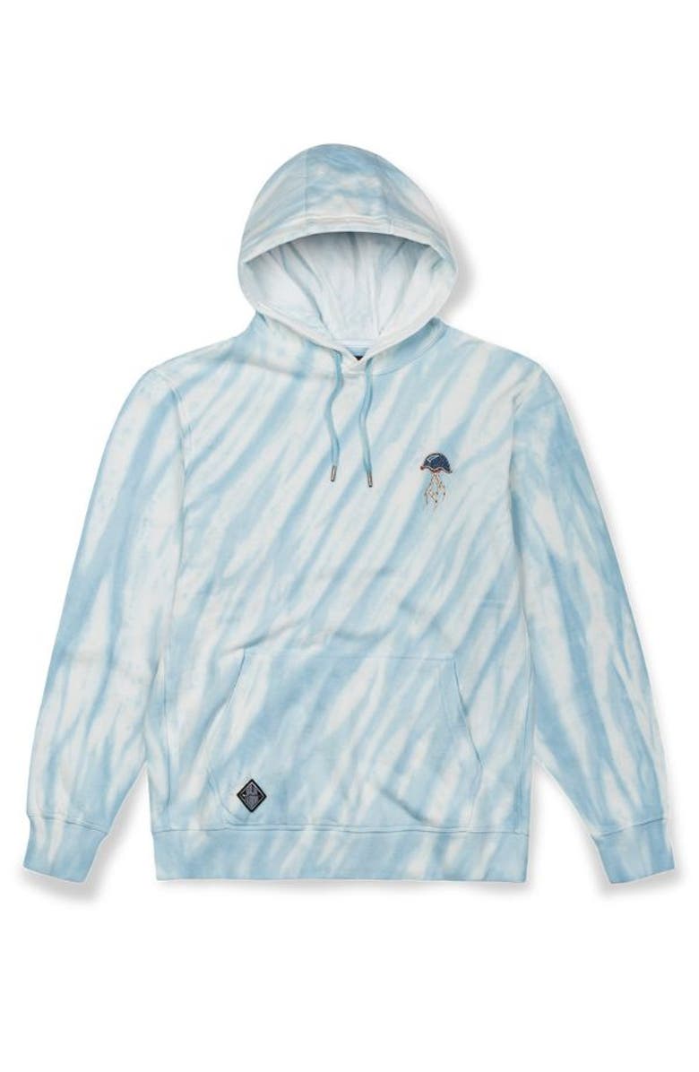 Baja Llama JELLYFISH ORGANIC COTTON HOODIE, Main, color, Tie Dye