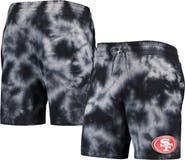 New Era Men's New Era Black San Francisco 49ers Tie-Dye Shorts