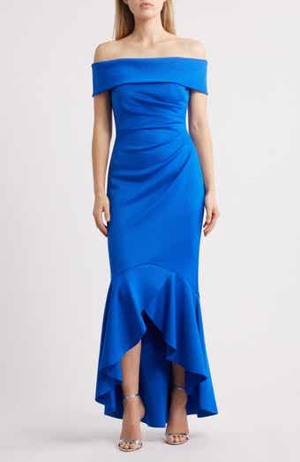 Eliza J Off the Shoulder High-Low Gown