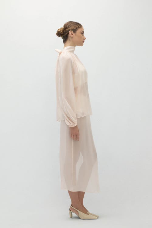 Naked Cashmere Amara Silk Organza Blouse In Pink